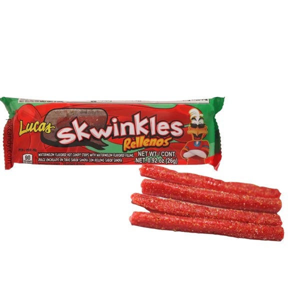 Skwinkles Rellenos Sandia Lucas Mexican Candy 12 pack ( 26 g each )