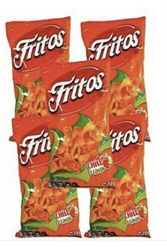 Fritos Chile y Limon Sabritas Mexican chips, 5 BAGS (57G)