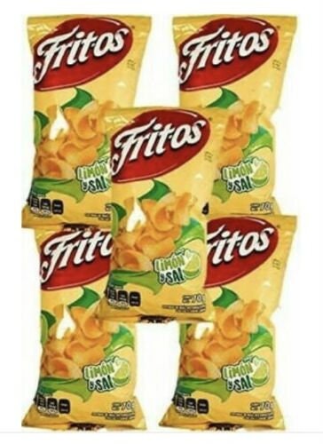 Fritos Sal y Limón Sabritas Mexican chips , 5 BAGS (57G)