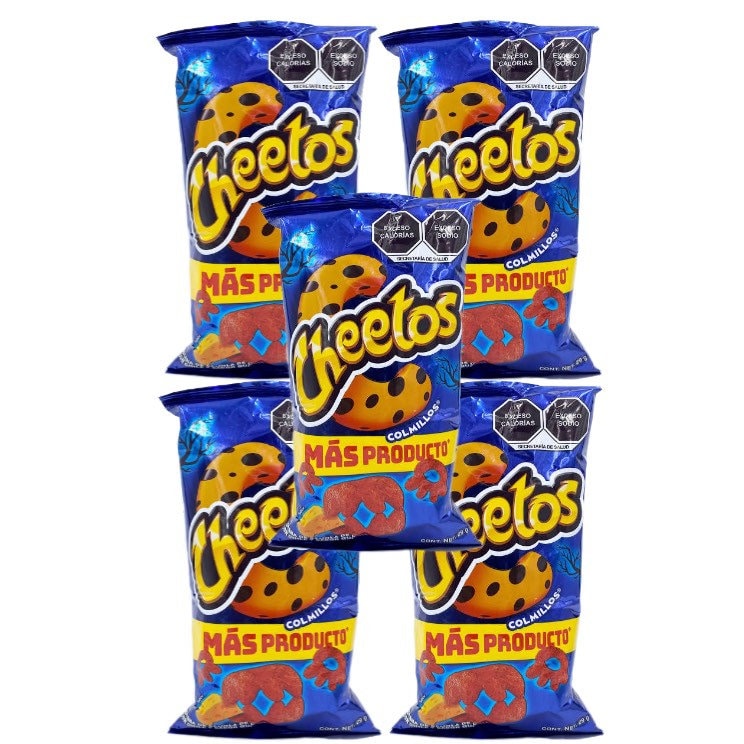 Cheetos Colmillos Sabritas Mexican Chips, 5 Bags (28g EACH)
