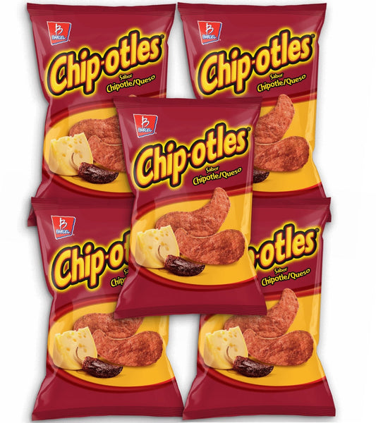 Chips Chipotle Queso Mexican chips BARCEL 5 BAGS, (58G EACH)
