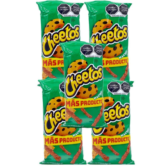Cheetos Nacho Sabritas Mexican chips, 5 BAGS (56 G)