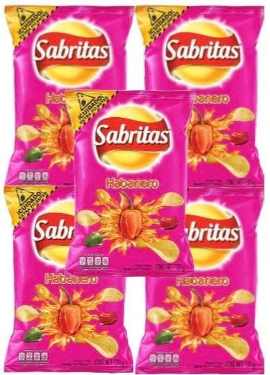 Cheetos Xtra Flamin' Hot Sabritas Mexican, 3 Bags 45g EACH 