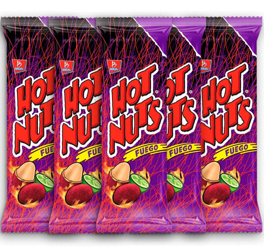 Hot Nuts Fuego Barcel Mexican Snack, 5 Bags (125 g)