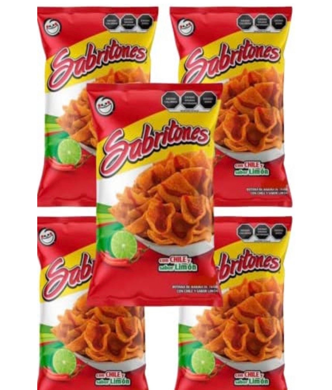 Sabritones Sabritas Mexican chips, 5 BAGS (60 G)