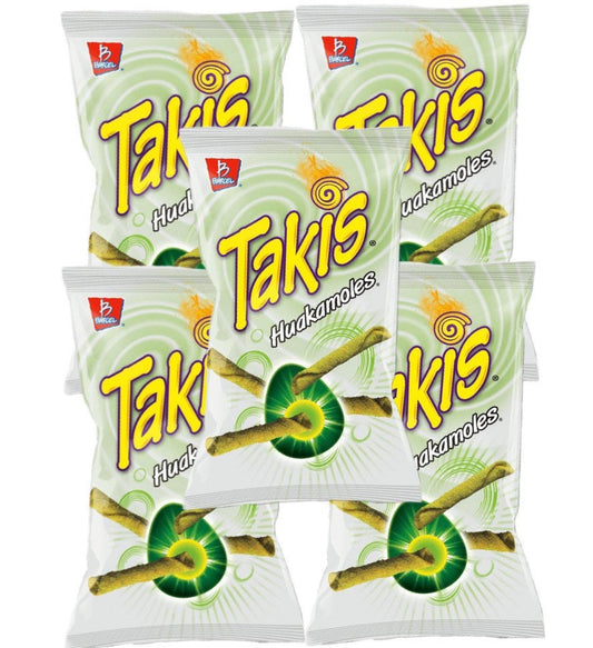 Takis Huakamoles Barcel Mexican Chips, 5 Bags ( 70g )