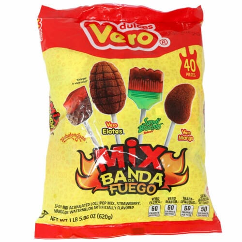 1 Vero Mix Banda De Fuego 40 pc For bag Trabalenguas, Vero Elotes, Sandi Brochas