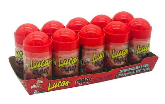 Polvo Lucas Chamoy 10pc ( 0.71oz each ) Mexican Candy powder