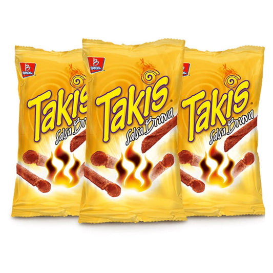 Takis Salsa Brava Barcel, 3 Bags (70g)